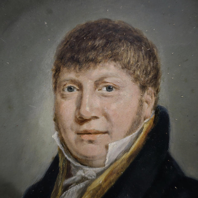Antique Dutch Oil Portrait Painting, 19th Century Gentleman Artwork, Gilt Framed Nobleman, Collectible Fine Art, Classical Wall Decor