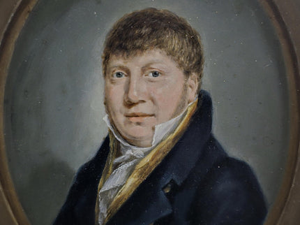 Antique Dutch Oil Portrait Painting, 19th Century Gentleman Artwork, Gilt Framed Nobleman, Collectible Fine Art, Classical Wall Decor