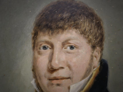 Antique Dutch Oil Portrait Painting, 19th Century Gentleman Artwork, Gilt Framed Nobleman, Collectible Fine Art, Classical Wall Decor