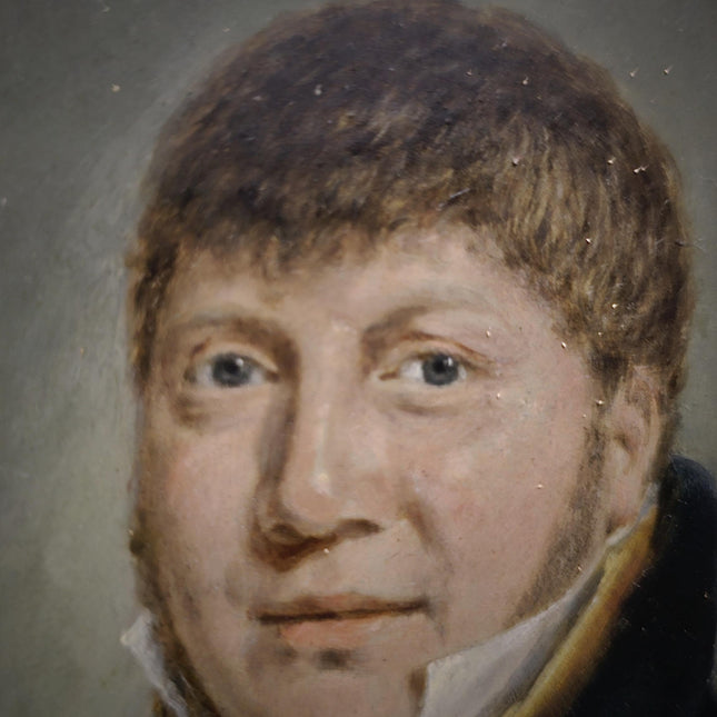 Antique Dutch Oil Portrait Painting, 19th Century Gentleman Artwork, Gilt Framed Nobleman, Collectible Fine Art, Classical Wall Decor