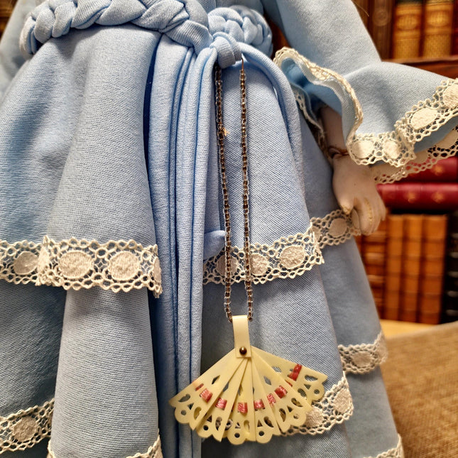 Antique German Porcelain Doll, Victorian Lady Figurine, Blue Dress, Shabby Chic Decor, Romantic Gift for Her, Collector Display, Home Accent