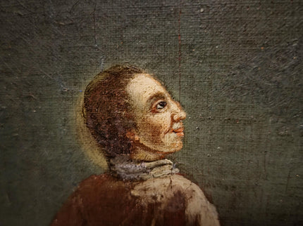 Rare Antique Religious Painting, Saint Stephen And Lawrence, 18th Century Baroque Art, South German Devotional Oil, Folk Catholic Decor